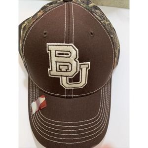 Men's Hat BU Mossy Oak Moist Control Camo Baseball Adjustable Band NWTF